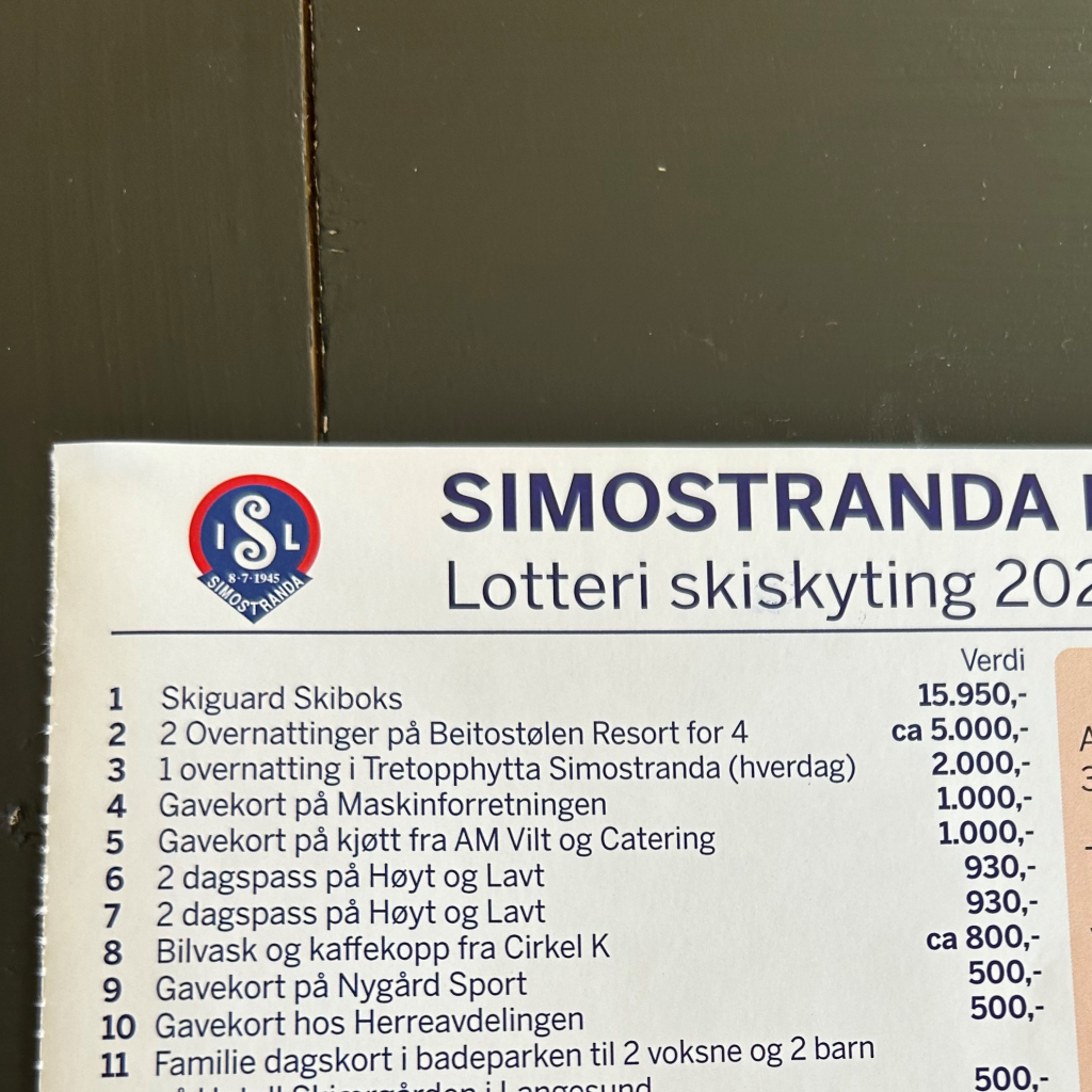ÅRETS LODDBOK VINNERE: